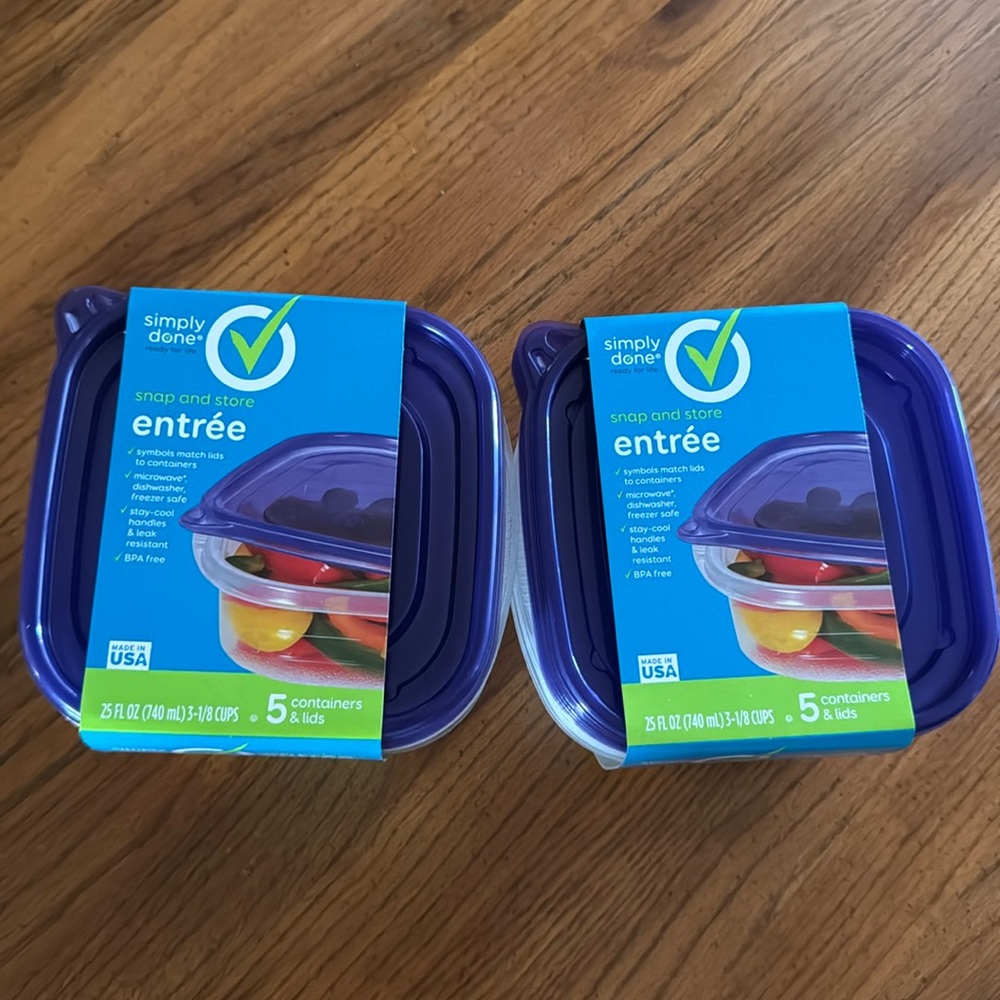 Simply done ready for life plastic containers with lid